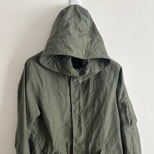 Alpha Industries Olive Green Fishtail Parka Military Coat /Jacket Medium- Large